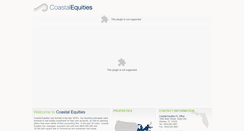 Desktop Screenshot of coastalequities.com